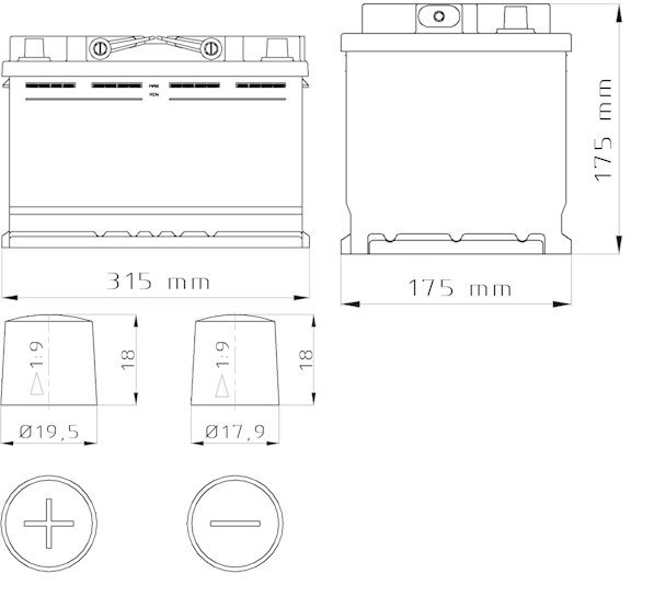 Akumulator ASFIN 12V 80Ah 730A (EN) P+ EAN (GTIN) 4251222408297