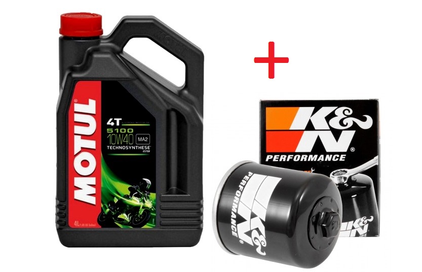 OLEJ MOTUL + FILTR KN-204 YAMAHA YZF-R1 2004-2006