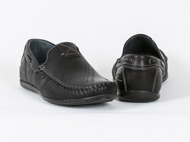 Riko 781 mokasíny Polské černé 40 Kůže Nat