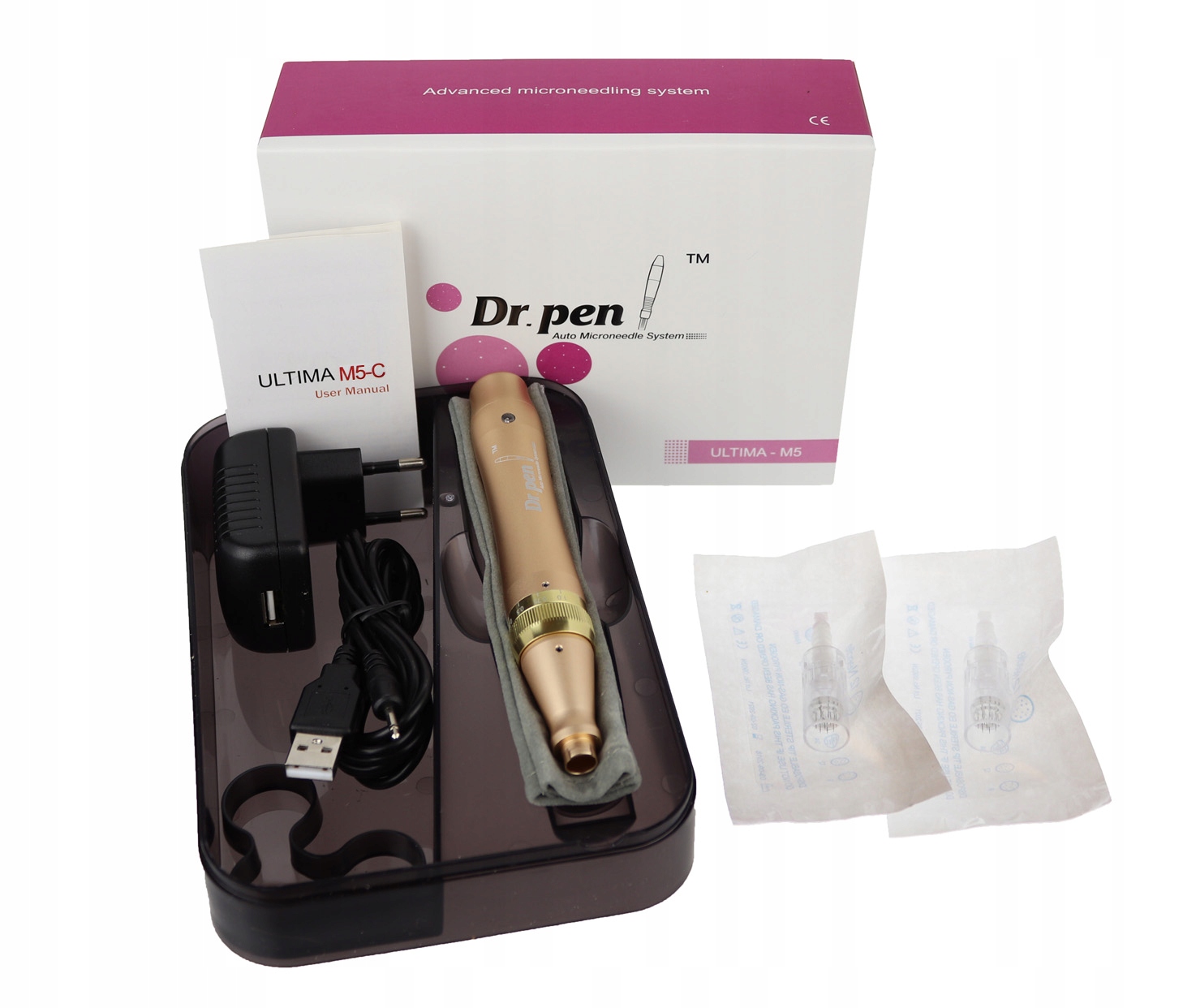 Dr Pen M5 + Kartridże mezoterapia dermapen 2019 Model Ultima M5