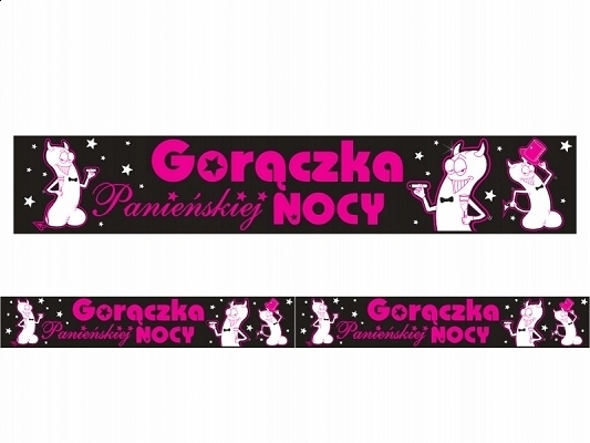 

Taśma Na Wieczór Panieński Gorączka Nocy 1M Szarfa