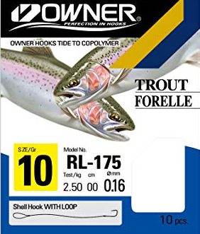 Haczyki Z Przyponem Owner RL175 Keiryu 7 0.18mm