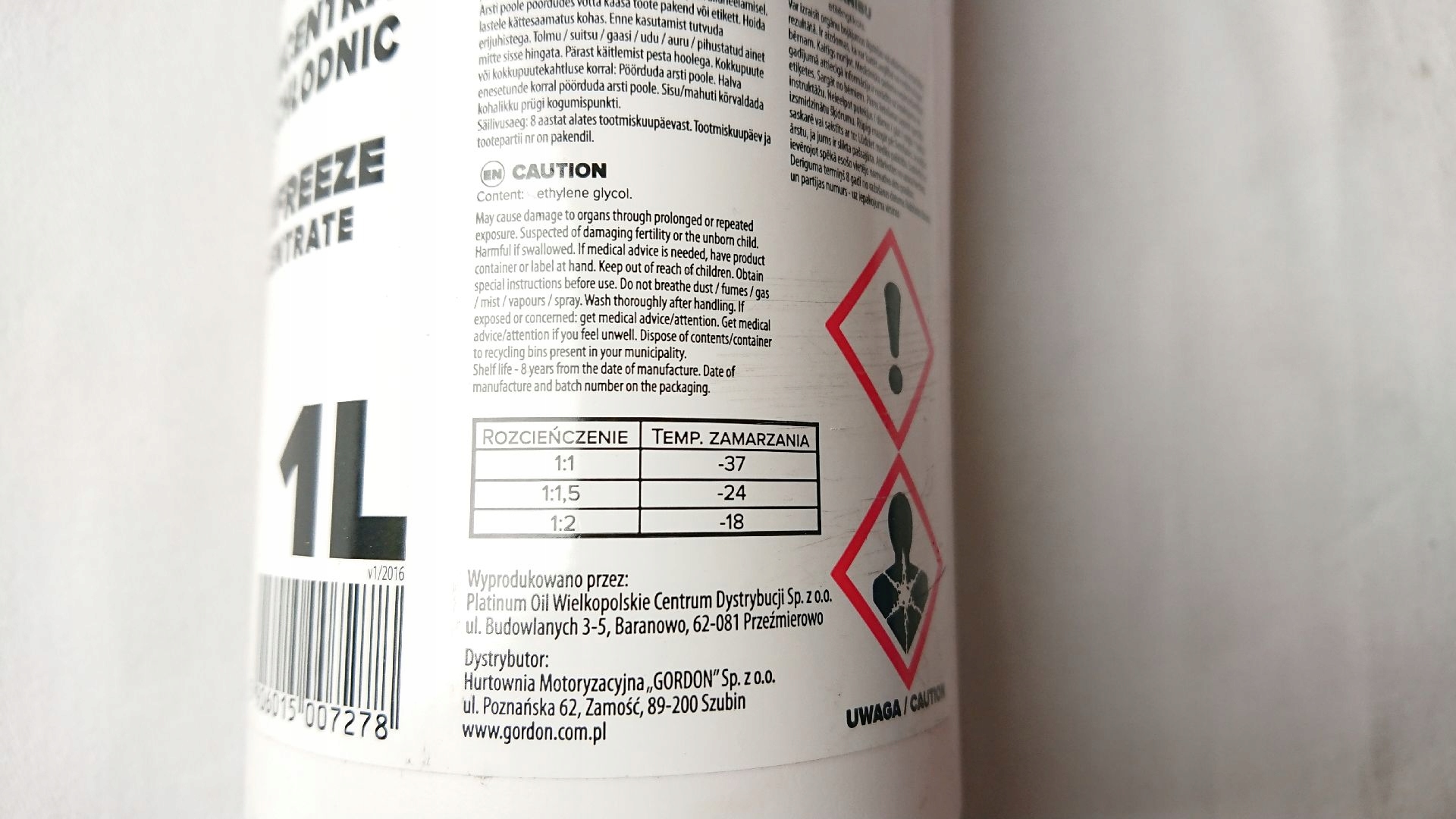 KONCENTRAT DO CHŁODNIC G12+ WERTTEILE 1L Producent Wertteile