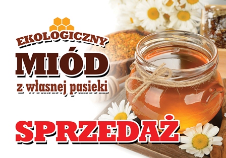 

Tablica Reklamowa ekologiczny miód 21,5 x 30 cm