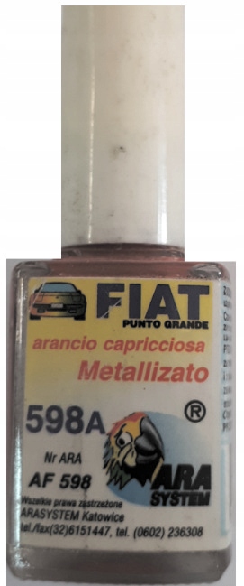 

Fiat 598A Arancio Capriciosa Lakier Zaprawka