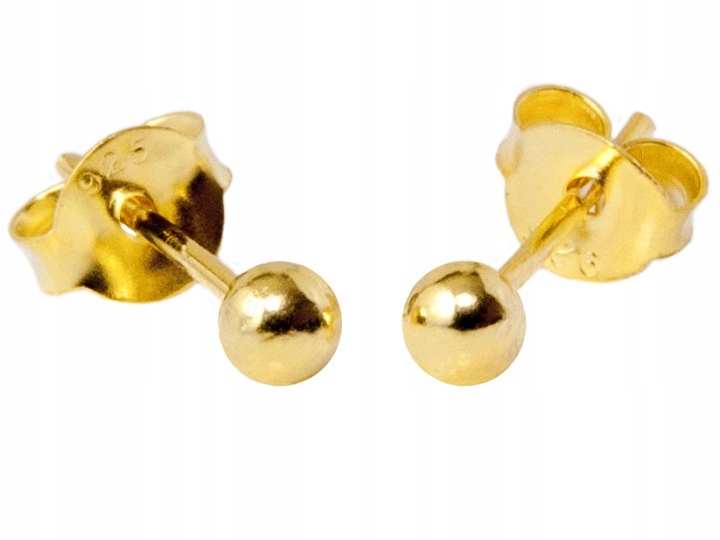 

Versil kolczyki kulki 3,0 mm złocone Srebro 0,925