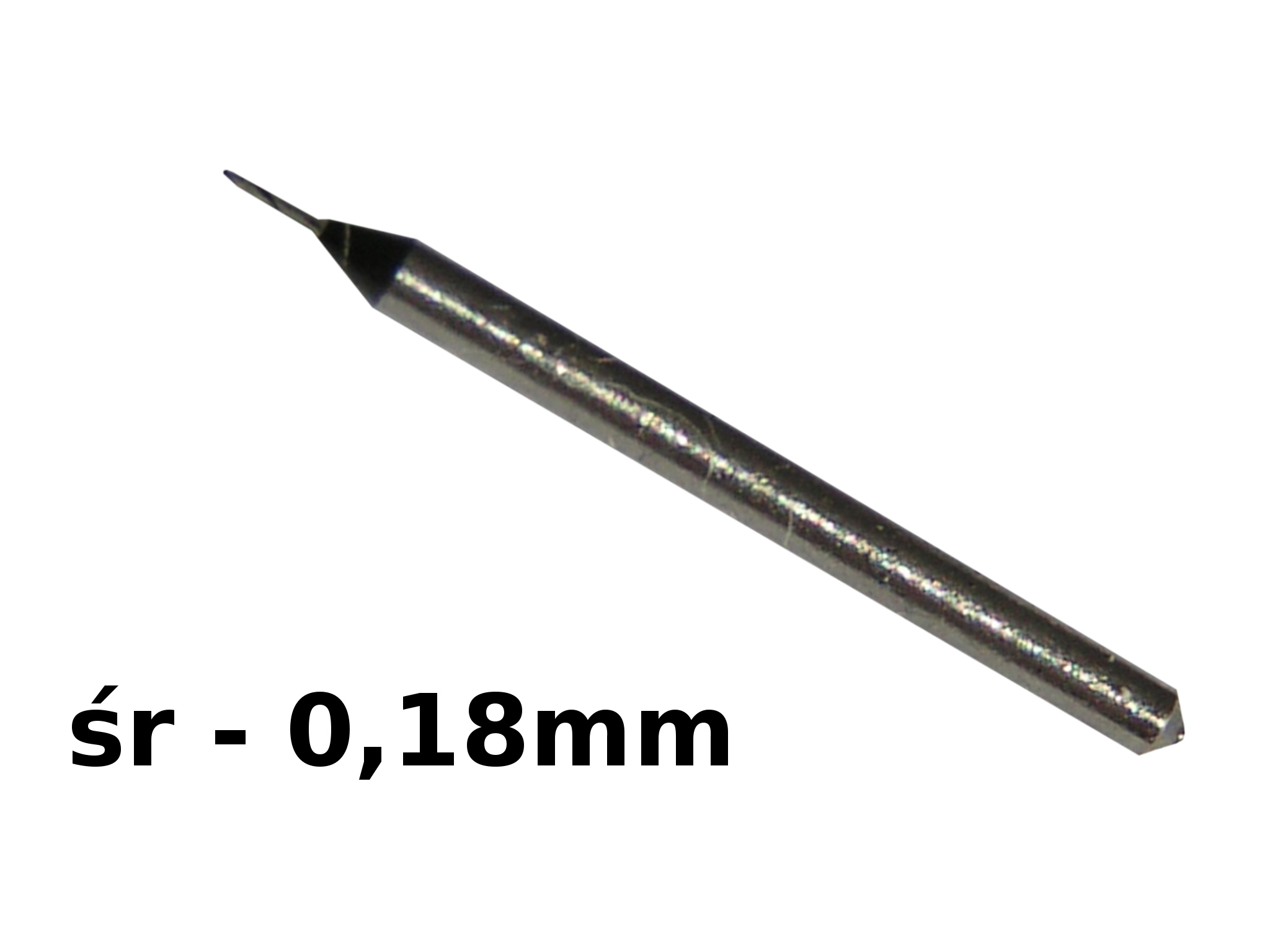 Vrták Přesný Kov 0,18 mm Sada 5 ks