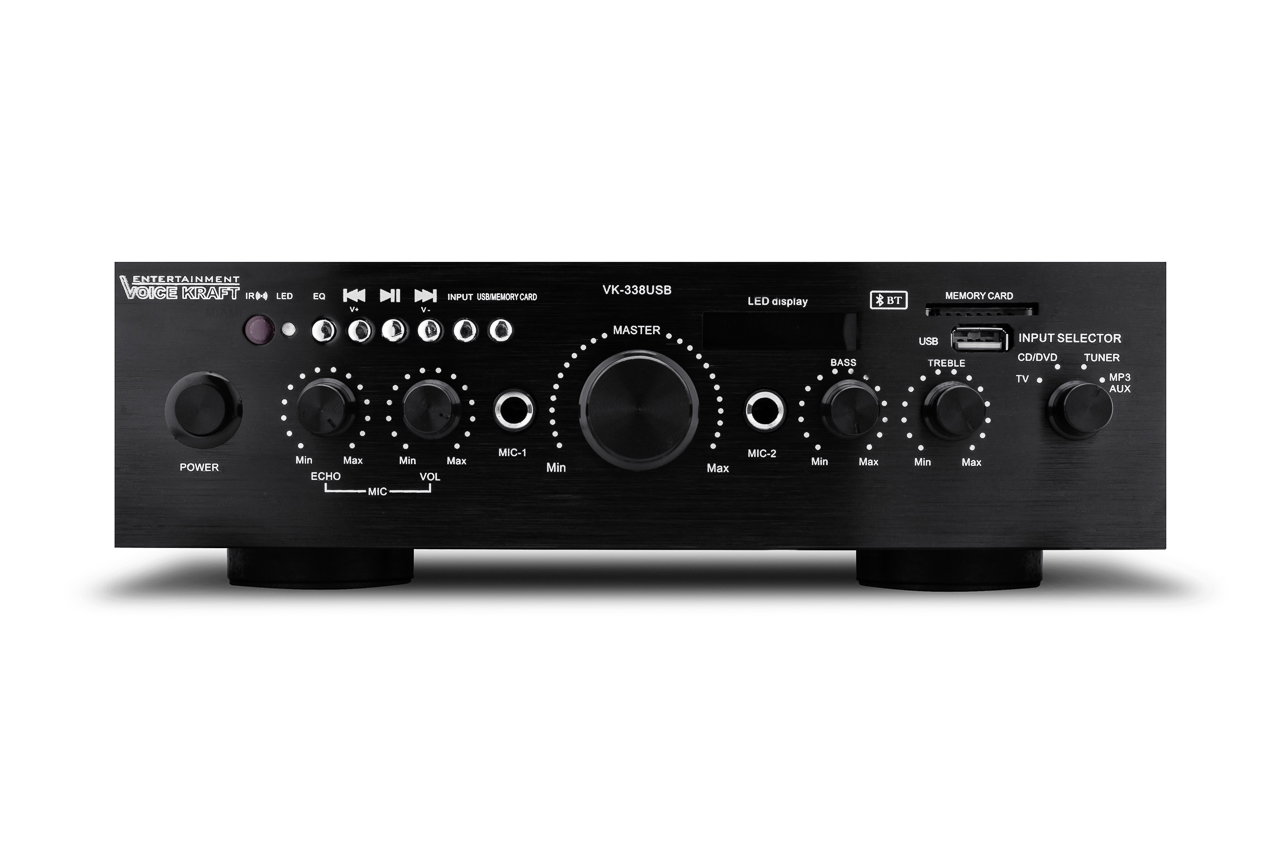 MOCNY WZMACNIACZ 5-KANAŁOWY BLUETOOTH USB FM TV/PC Marka August