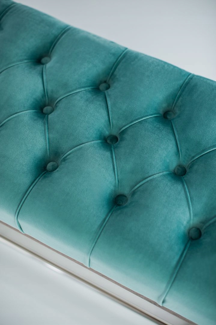 80 Producent Ławka Pufa Pikowana Mięta EMRA WOOD Montaż meble złożone