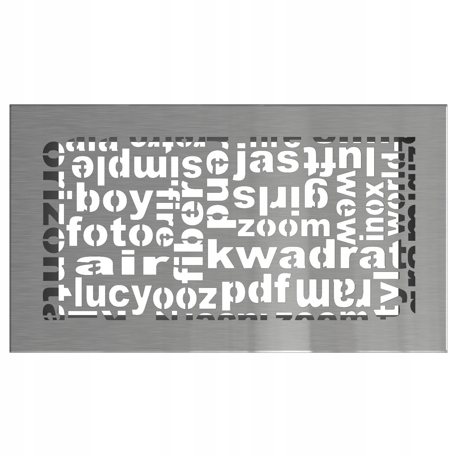 Ventilační mřížka do krbu Abc 17x30 broušená