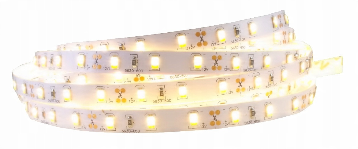 

Taśma Led 5630 300LED Smd IP20 12V biała Ciepła 1m