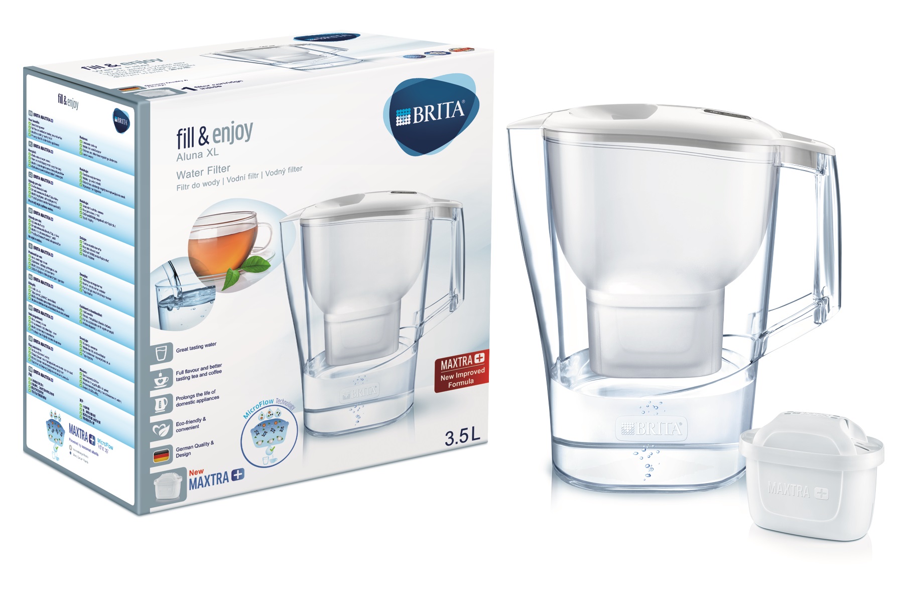 

Dzbanek Brita Aluna XL+ 4 Wklady Brita Maxtra Plus