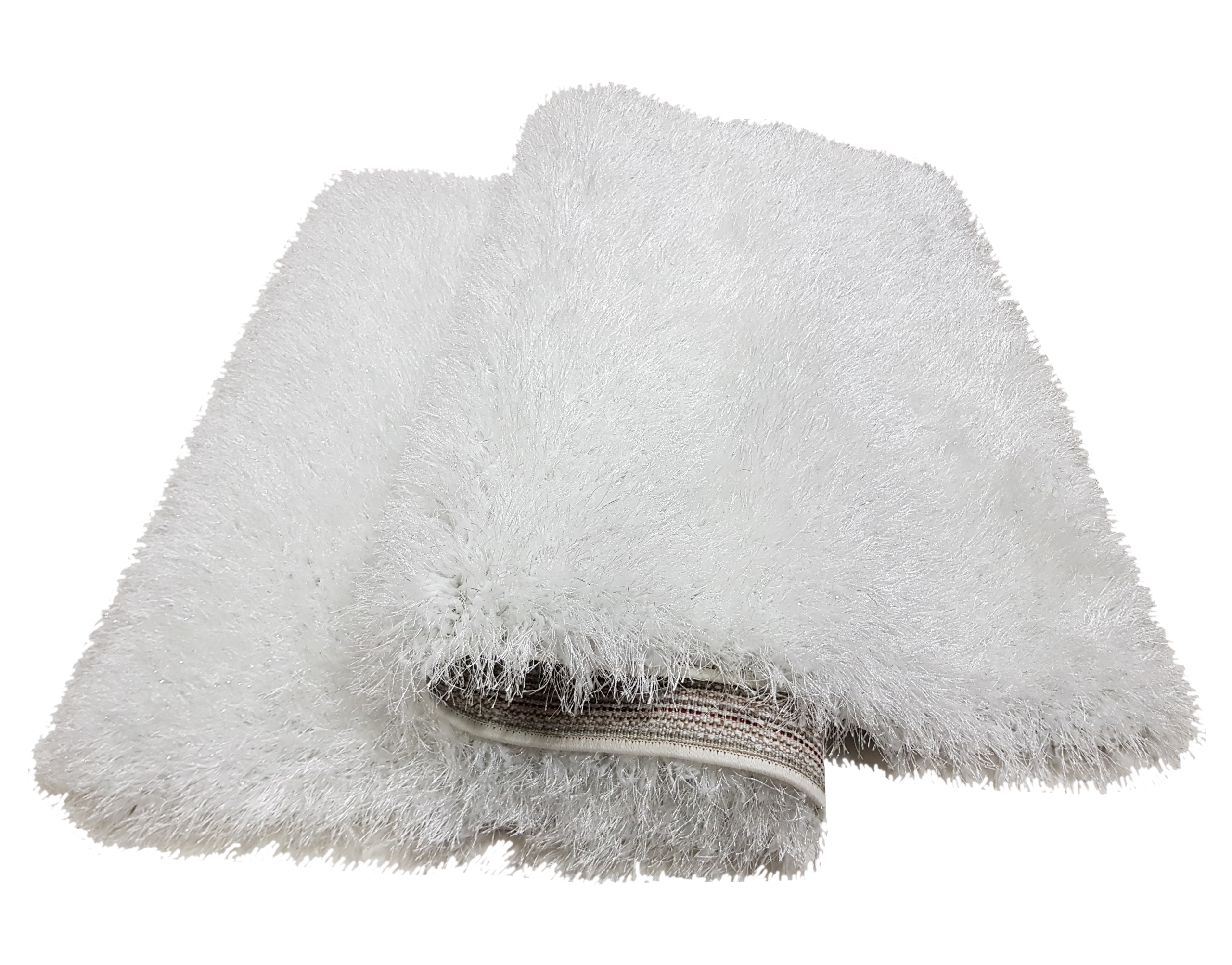 

Dywan Glossy Gloria biały lurex shaggy 120x170