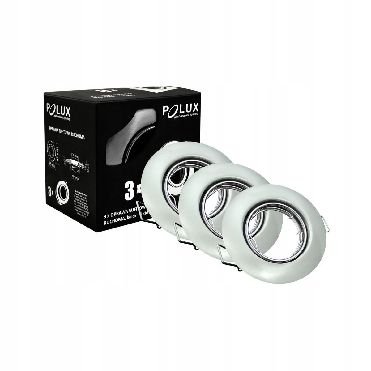 

6 x Oprawa Oprawka Halogenowa Nikiel Ruchoma Led