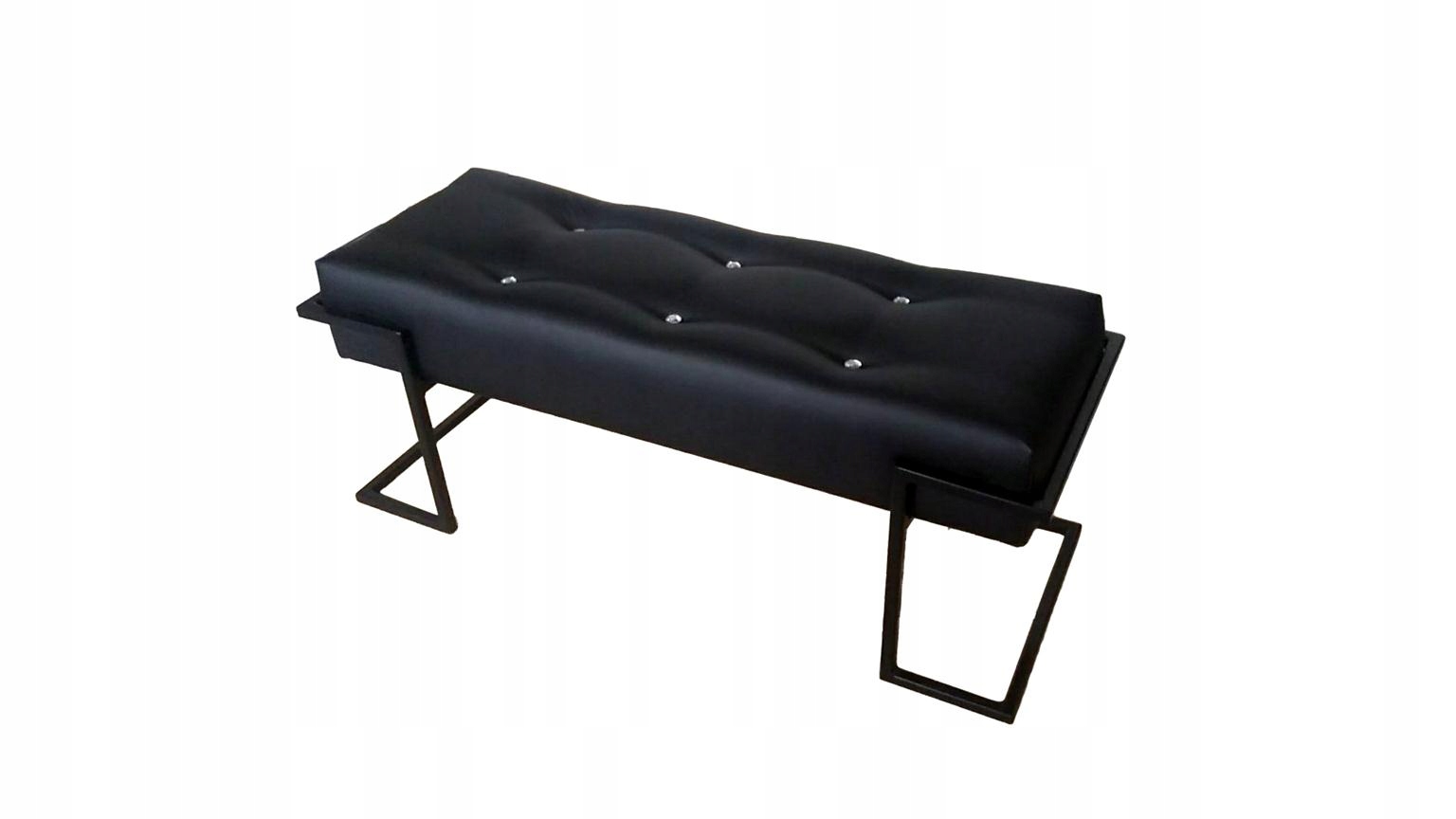 Ławka nowoczesna metalowa tapicerowana LOFT 80cm Szerokość mebla 80 cm