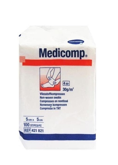 

Hartmann kompresy Medicomp z włókniny 5 cm 100 szt