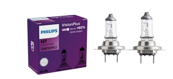 

Philips Vision Plus +60% H7 12V 55W PX26D Box
