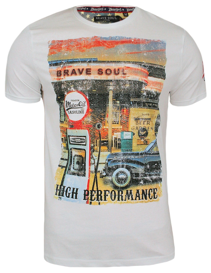 

Biały T-shirt Brave Soul - M - Stacja Benzynowa