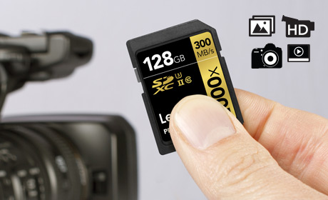 Lexar SDXC Professional 128GB 300MB/s UHS-II 2000x Pojemność karty 128 GB