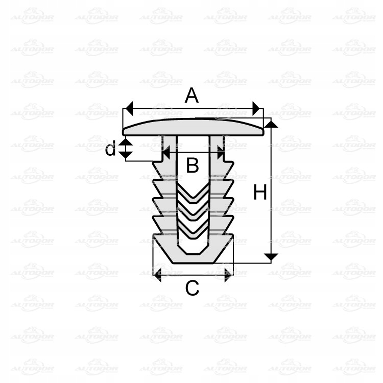 CITROEN OPEL PEUGEOT КЛИПСЫ WCISKI ОБШЫВКИ EAN ( GTIN ) 5901532237412 foto 0