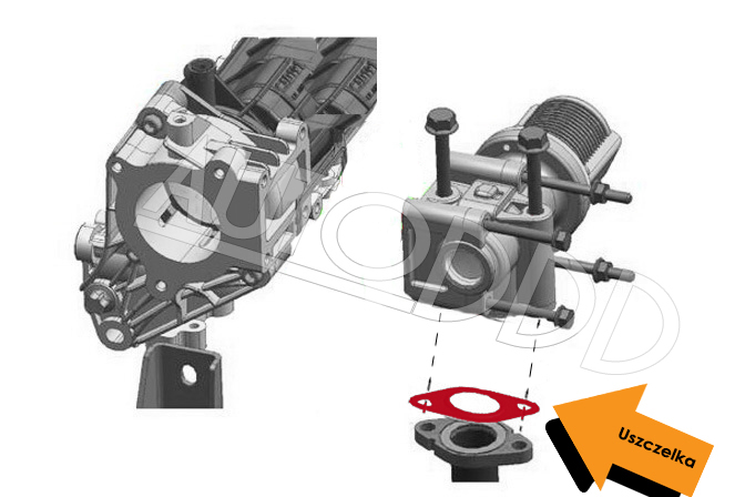 5 Uszczelka EGR OPEL SAAB 1.9 CDTI TiD Z19DTH Producent części Inny