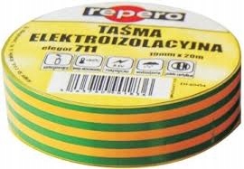 

Taśma izolacyjna 711E 19mm x 20m Żółto-Ziel 003260
