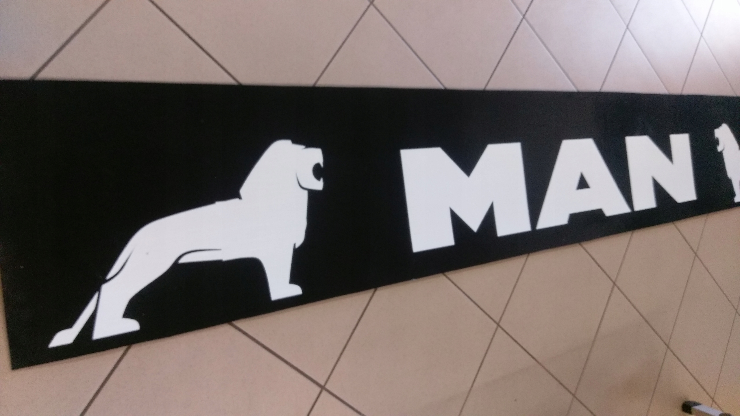 Chlapacz fartuch naczepy przyczepy MAN LEW czarny Installation side Rear