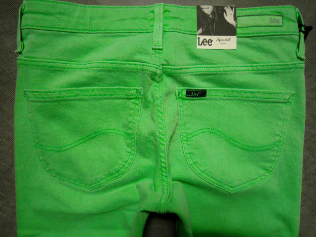 Džínsy LEE SCARLETT Zelené Rúrky W26 L33 Pohlavie Výrobok pre ženy