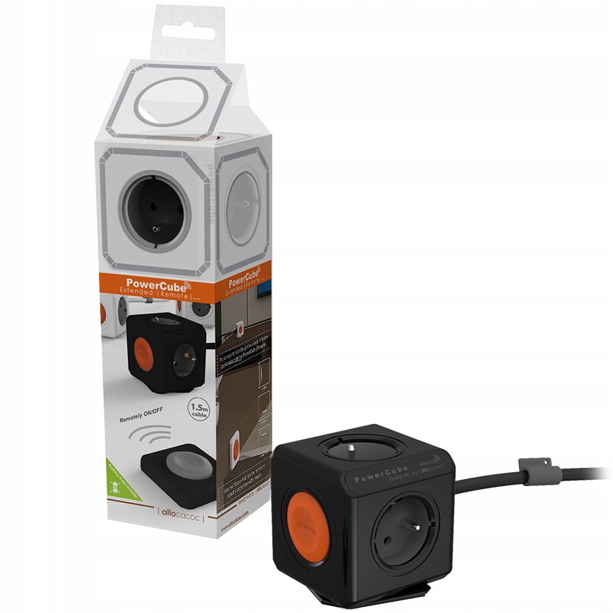 Listwa zasilająca PowerCube Remote Extended 1,5m Liczba gniazd 4