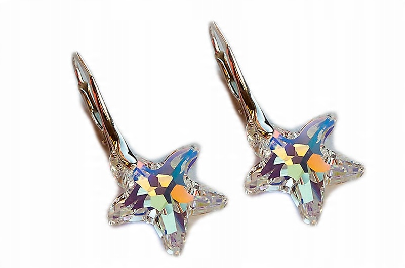 

Swarovski Starfish 16 rozgwiazda Kolczyki Crystal