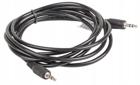 

Kabel audio Aux Minijack 3.5mm czarny 2m Lanberg