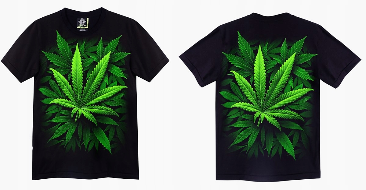 

Koszulka świecąca Marihuana Rock Eagle GW105 M
