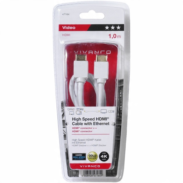 

Hdmi-hdmi 1m 2.0 3D Arc 4K Uhd/hdr 18Gbps Vivanco
