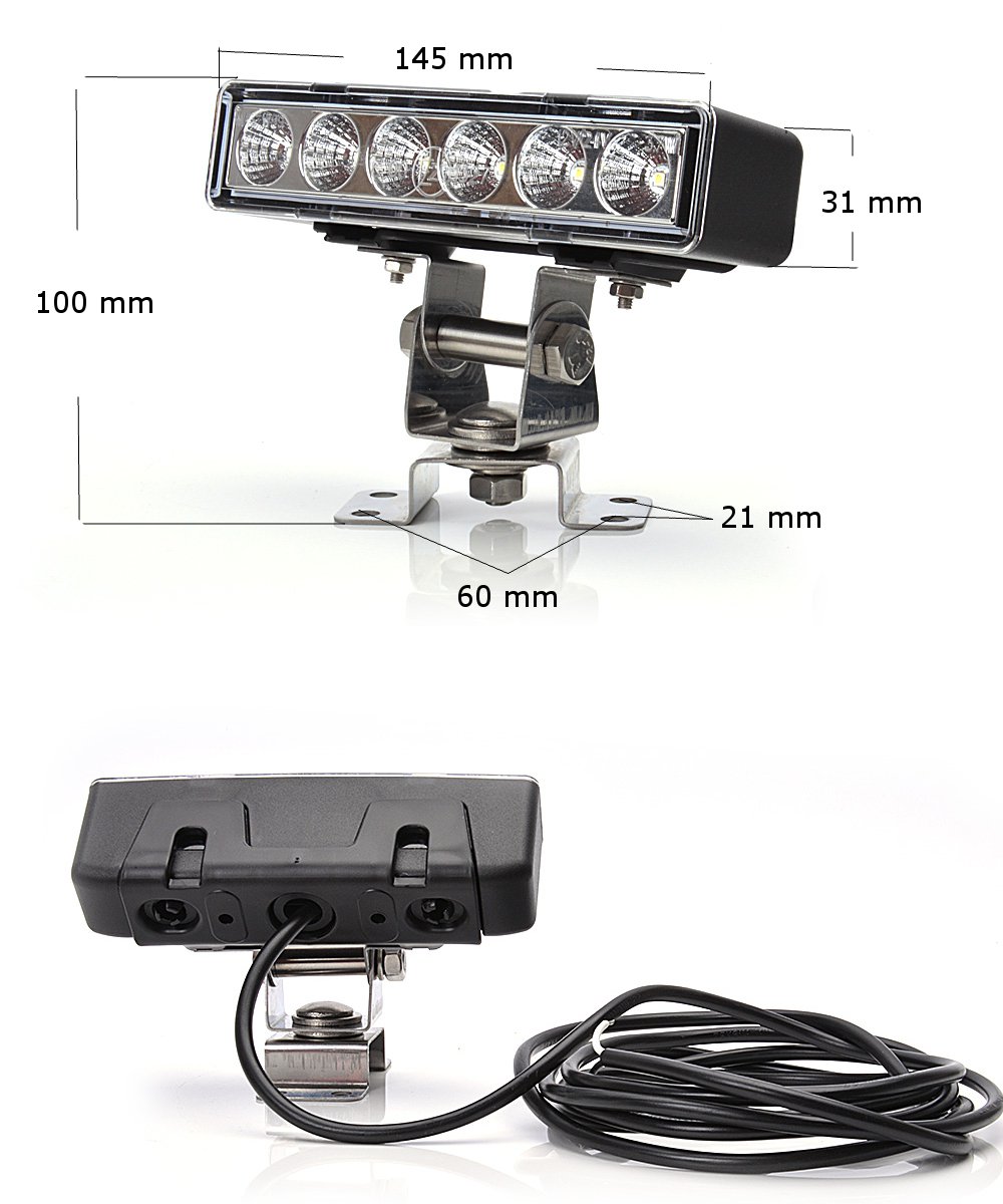 LED Halogen Lampa Robocza Quad 12 24V nr 865 Part number 865