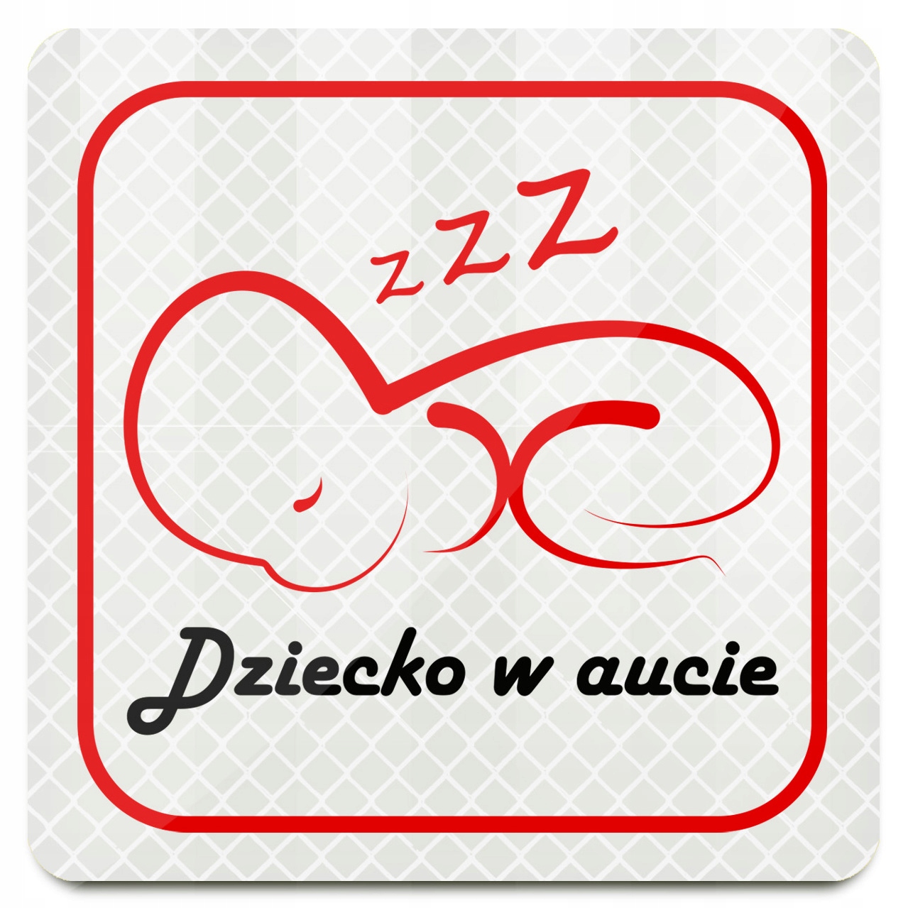 

Odblaskowy * Magnes * Na Samochód Dziecko W Aucie