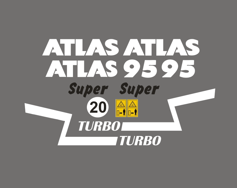 Naklejki naklejka oklejenie ATLAS AR 95