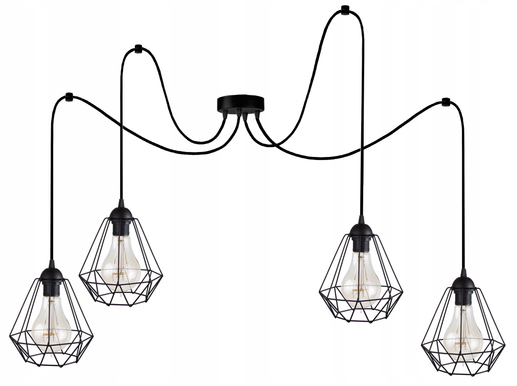 

Wisząca Sufitowa Lampa Żyrandol Diament Pająk 4