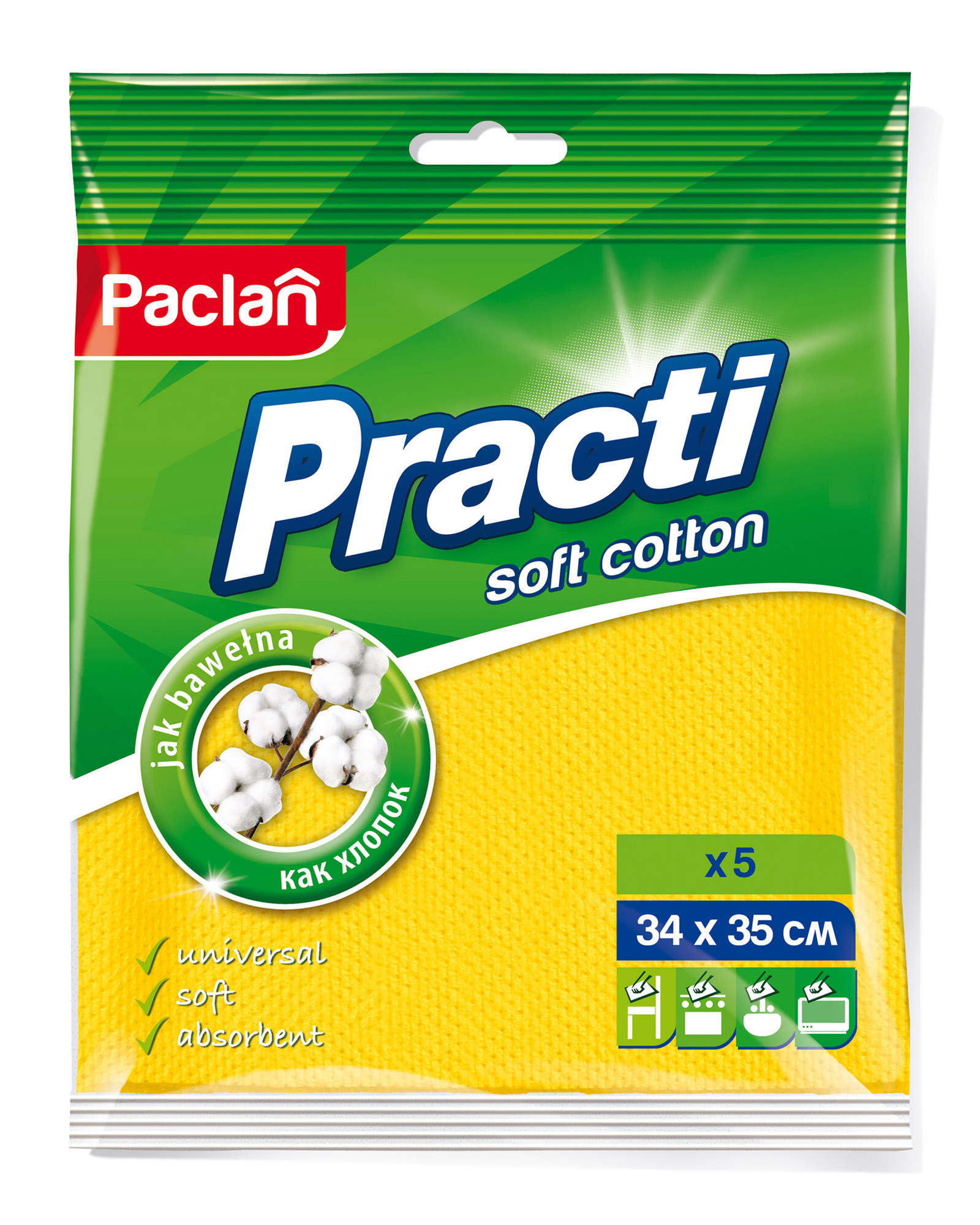 

Ścierka Practi jak bawełna Paclan 5szt.