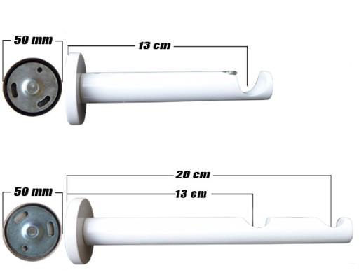 KARNISZE KARNISZ BIAŁY FIRANKA ZASŁONA 19MM 240CM Waga produktu z opakowaniem jednostkowym 2 kg