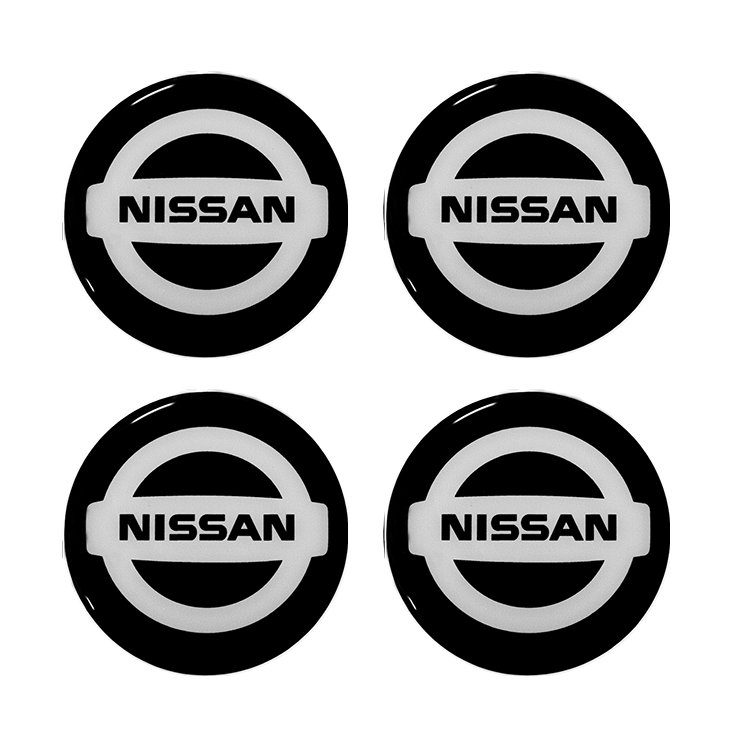 EMBLEMAT LOGO ZNACZEK 3D Nissan 90 mm 4szt.