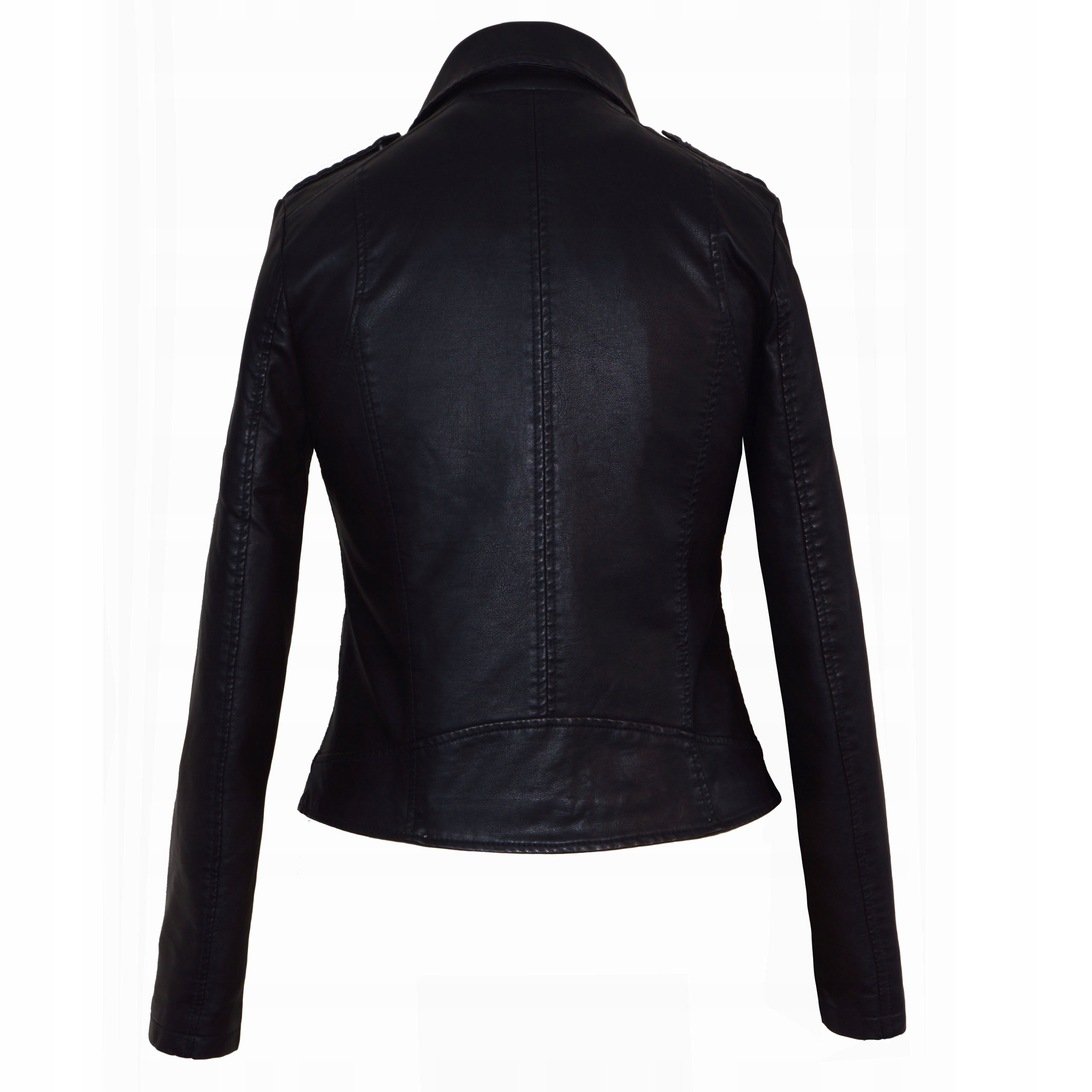 Классическая куртка RAMONESKA эко кожа 42/44 XL/2XL цвет черный