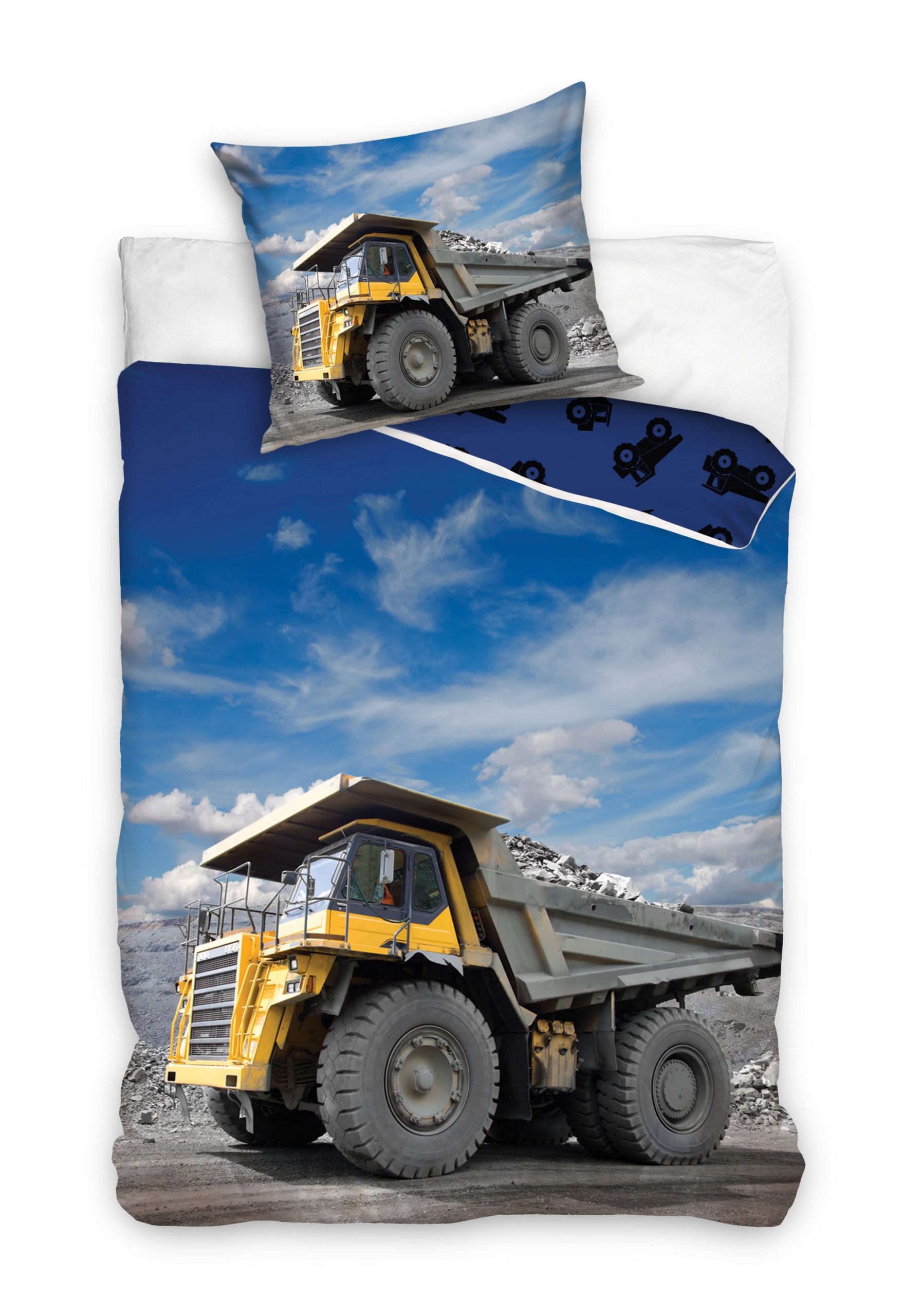 POŚCIEL TRAKTOR KOPARKA WYWROTKA BAWEŁNA 140x200 Marka Tom Textil