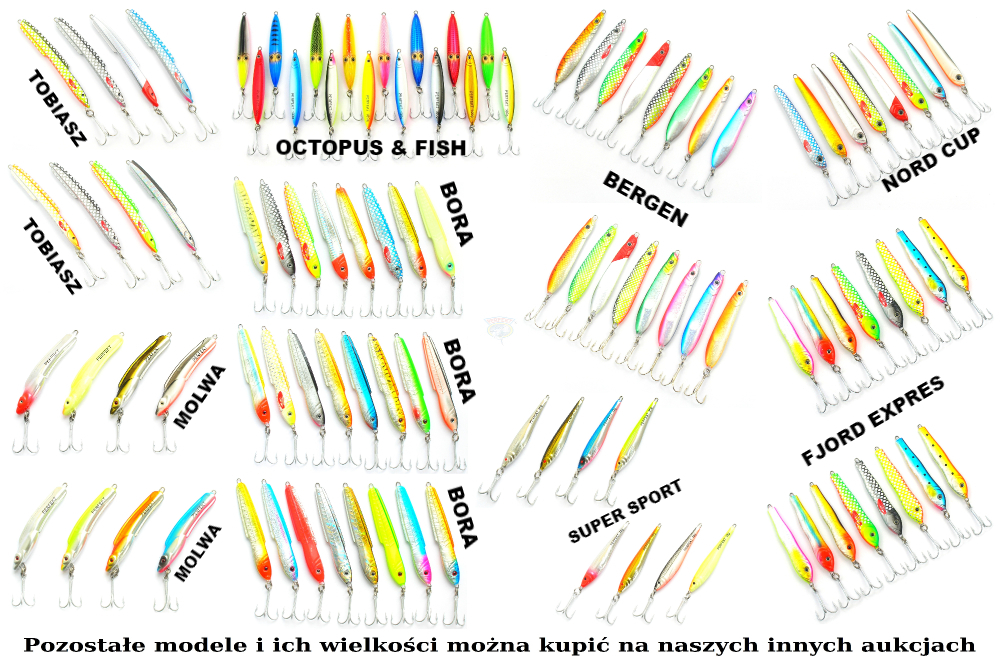 4 X DORSZ PILKER PERFEKT LING - MOLWA 80gr s.B Waga 80 g
