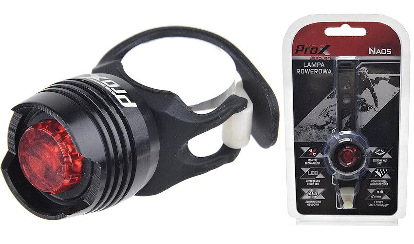 

Lampa Rowerowa Naos Tylna Tył + Baterie 1 Led