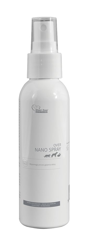 

Over Zoo Nano Spray srebro 125ml ułatwia gojenie