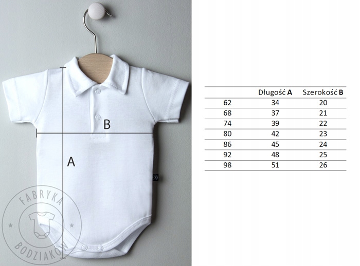 BODY polo KRÓTKI rękaw na CHRZEST KOSZULOBODY r 86 Rozmiar 86