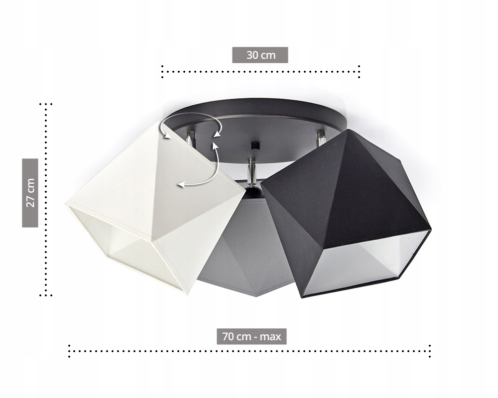 LAMPA WISZĄCA SUFITOWA ŻYRANDOL PLAFON DIAMENT LED Kod producenta 299-G3