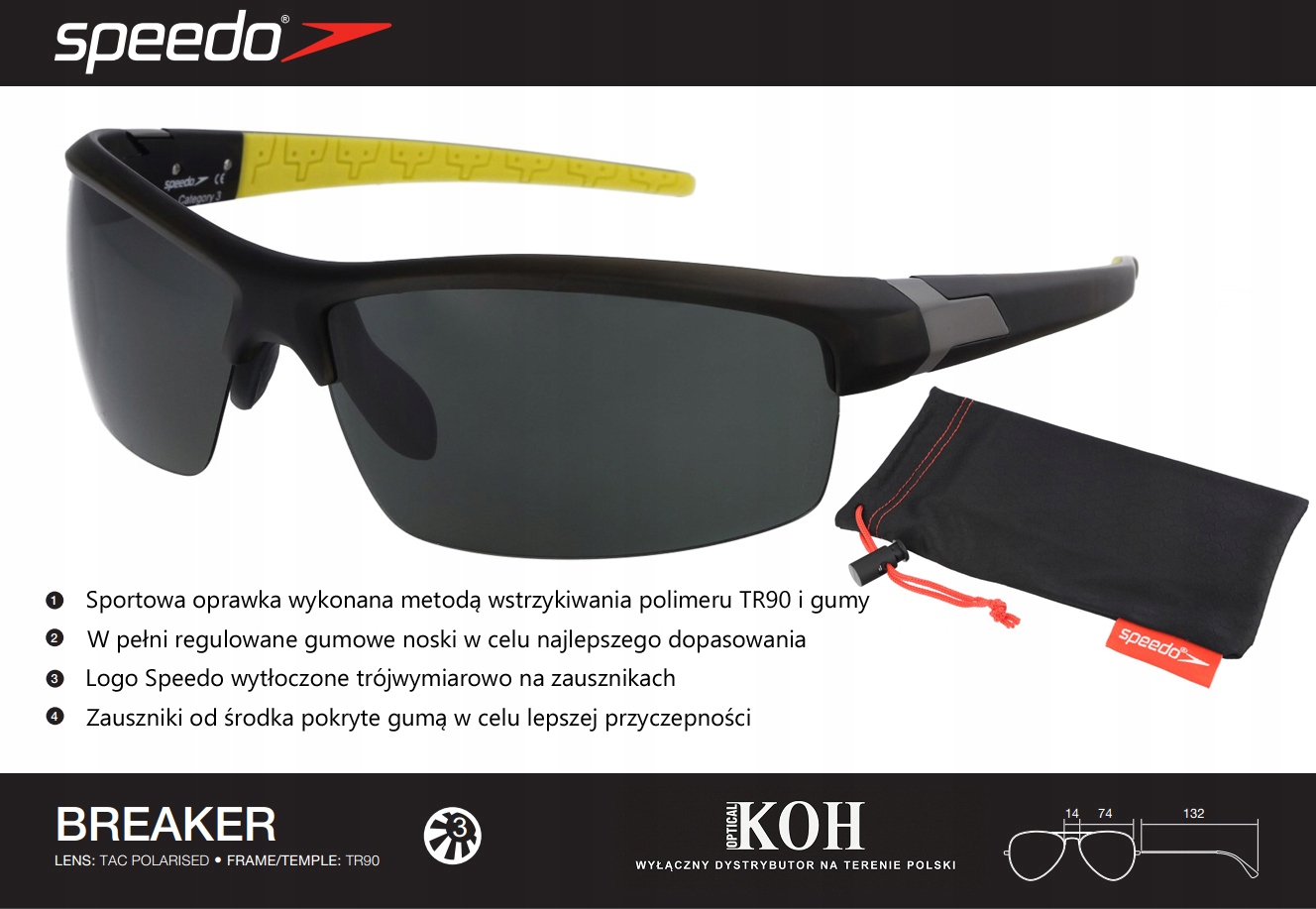 Speedo Breaker 103 Sportovní brýle s polarizací