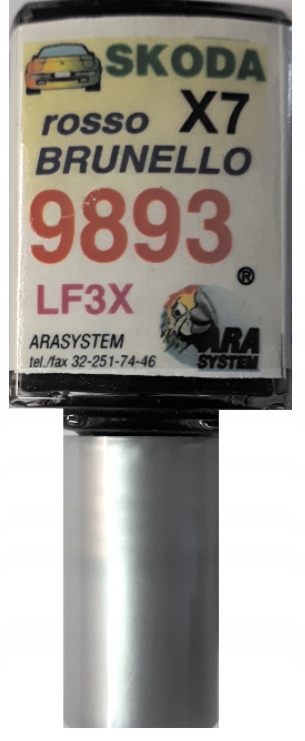 SKODA 9893 ROSSO BRUNELLO ZAPRAWKA DO RYS ARA 10 ML