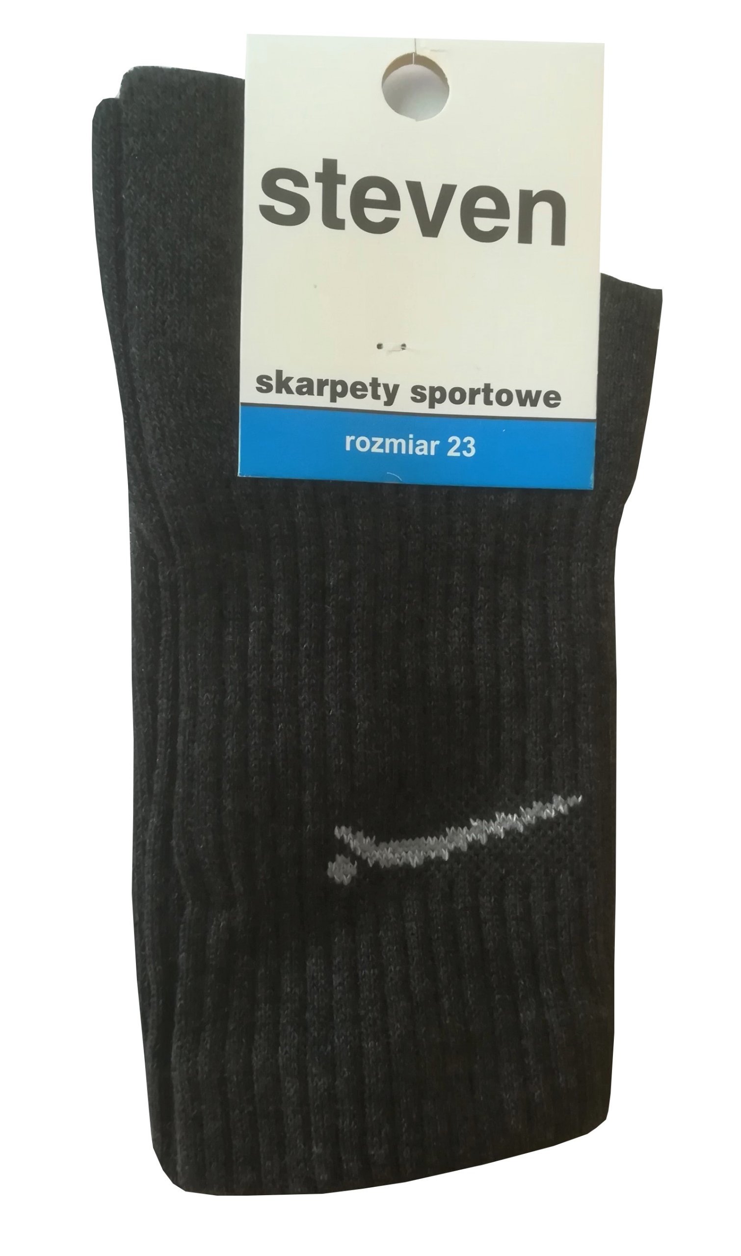 

Skarpety frotte Steven rozmiar 23 bawełna grafit